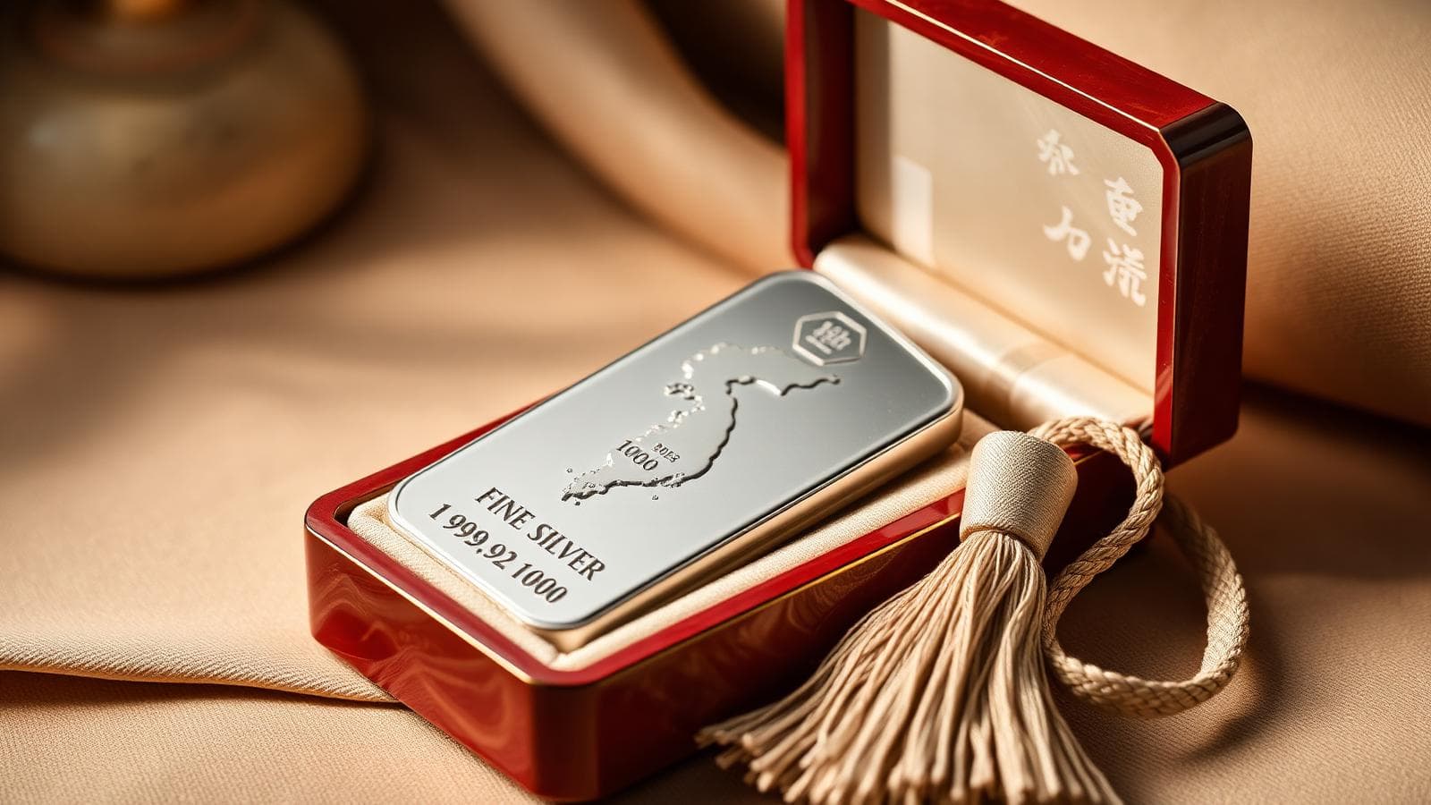 Korea Heritage Bar in lacquered jewelry box